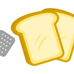 おろし金と食パン